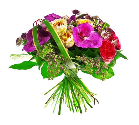 Rose And Orchid Bouquet Stock Image Image Of Event