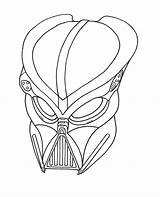 Predator Helmet Drawing Vader Darth Coloring Bio Pages Template Sketch Getdrawings Wolf Deviantart sketch template