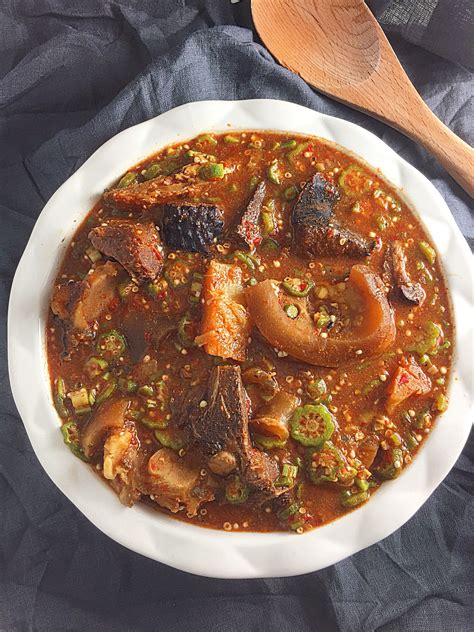 okro soup okra soup     easiest nigerian soups   whip   oil