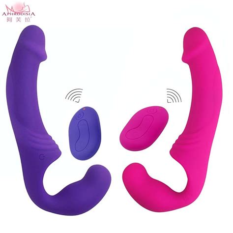 aphrodisia strapless strap on dildo vibrator for couples lesbian