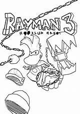Rayman Personaggio Raskrasil sketch template