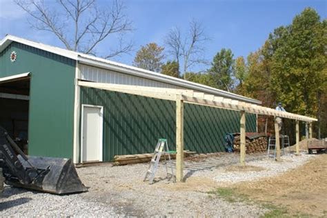 How To Build A Lean To Off A Pole Barn