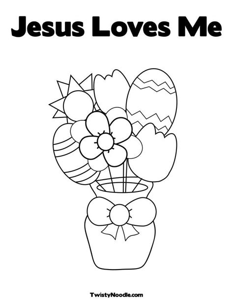 jesus loves  coloring page coloring home