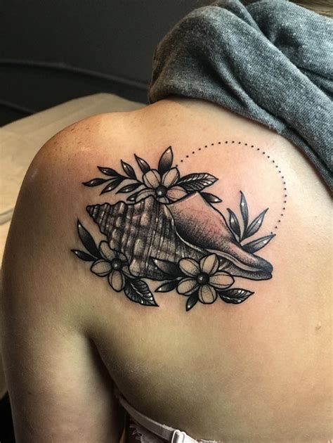 conch shell tattoo  natalie davis  defining skin  columbus ohio rtattoos