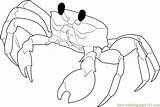 Crab Coloring Ghost Florida Pages Coloringpages101 Getdrawings Cartoon sketch template
