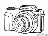 Camera Drawing Coloring Simple Canon Sketch Sony Cameras Easy Clipart Pages Color Clip Cliparts Kids Printable Digital Colouring Photography Drawings sketch template