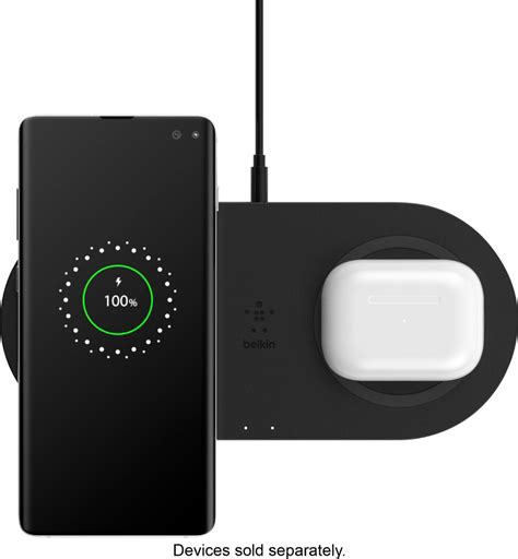 buy belkin boost charge  qi certified wireless charging pad  iphoneandroid black
