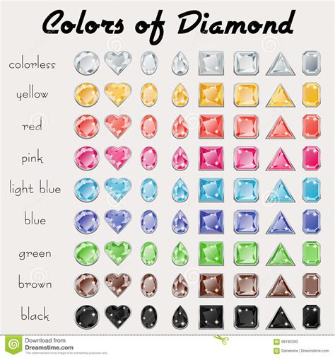 colors  diamond stock vector illustration  icon