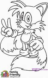 Coloring Sonic Pages Hedgehog Tails Printable Library Clipart Popular sketch template