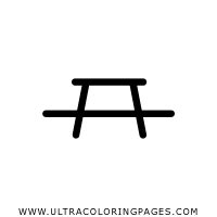 picnic table coloring page ultra coloring pages