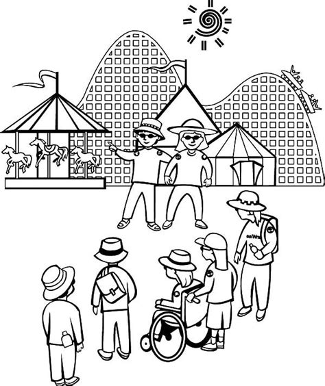carnival coloring pages  place  color coloring pages