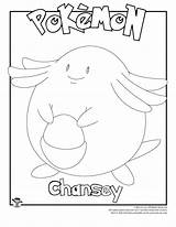 Pokemon Chansey sketch template
