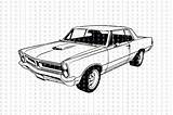 Gto 1965 Pontiac Car sketch template