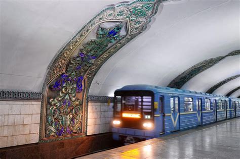 See Photos Of Beautiful Underground Train Stations In Tashkent