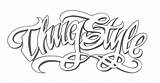 Thuglife Gangster Boog Kat Deniro Lettering Swear sketch template