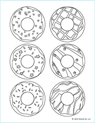 donut box coloring pages coloring pages