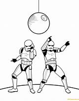 Coloring Dancing Stormtroopers Pages Wars Star Online Color Print Hellokids Coloringpagesonly sketch template
