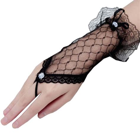 buy 1 pair fingerless lace bride gloves opera wedding