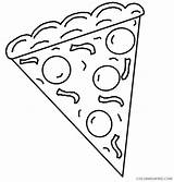 Coloring4free Pizza sketch template