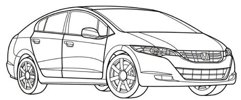 coloring pages honda cars