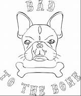 Bulldog Coloring Pages French Line Drawing English Getdrawings 369kb 2667 Uga Template sketch template