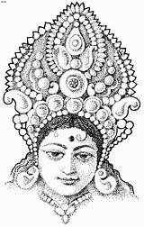 Durga Maa Goddess Lakshmi Printables Diwali 4to40 sketch template