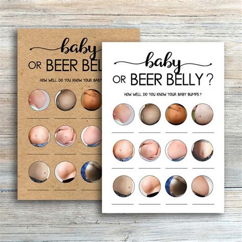 rustic baby bump beer belly game pregnant  beer belly game etsy