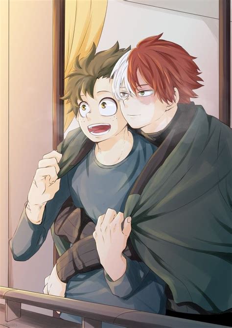 Todoroki Shouto And Midoriya Izuku Рисунки Милые рисунки