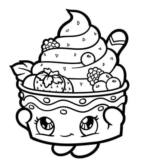 kawaii ice cream coloring pages