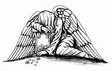 Weeping Who Angels Coloring Sketch Template sketch template