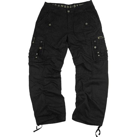 mens military cargo pants black  walmartcom