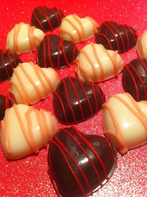 valentines day heart shaped chocolates  dozen   order   etsy heart