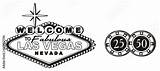 Vegas Las Stencil Skyline Template Templates sketch template
