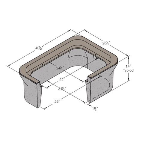 pace supply  box concrete  plastic ring
