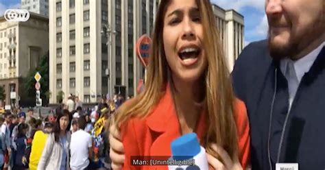 Female World Cup 2018 Reporter Kissed And Groped On Breast By Fan On