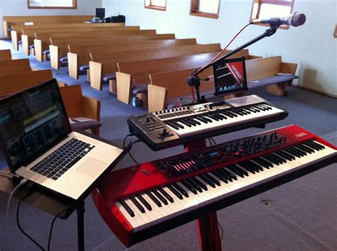 merging   passions worship technology  keyboard rig