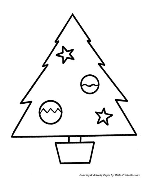 easy pre  christmas coloring pages christmas tree