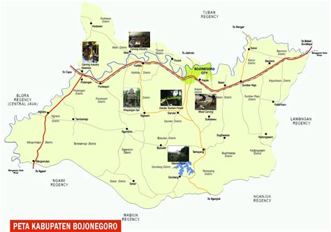 peta kabupaten bojonegoro lengkap  kecamatan sejarah negara