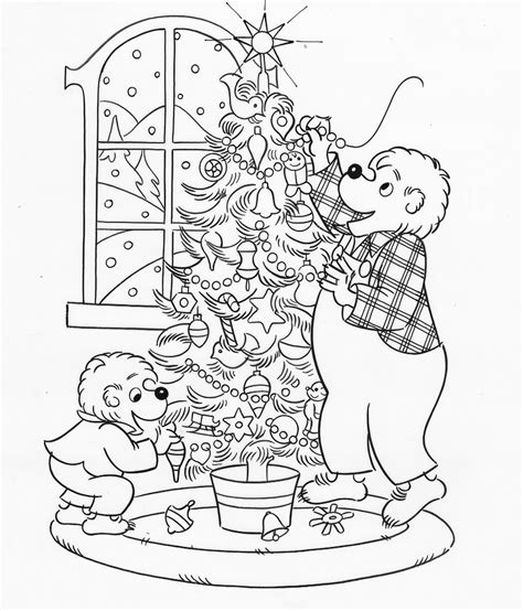 berenstain bears coloring page  printable berenstain bears