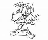 Count Duckula Cute sketch template