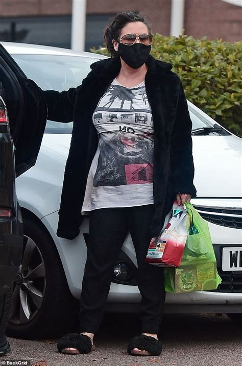 eastenders star jessie wallace cuts a casual figure as she stocks up on