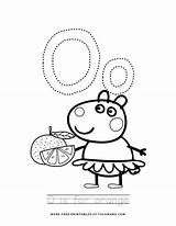 Peppa Pig Tracing Tulamama Traceable sketch template