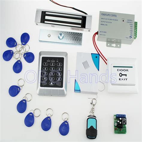 shipping full access control system electronic magnetic lockpower supplykey fobsdoor
