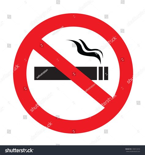 sign showing  smoking  allowed stock vector illustration