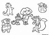 Dora Coloring Pages Explorer Printable Swiper Benny Map Boots Isa Print Nick Jr Colouring Cartoon Princess Zainetto Together Drawing Clipart sketch template