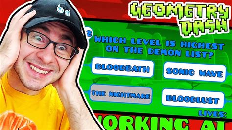 do you know everything about gd geometry dash impossible quiz gd by colon youtube