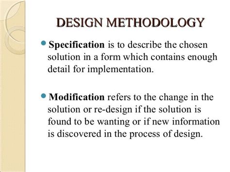 design methodlogy