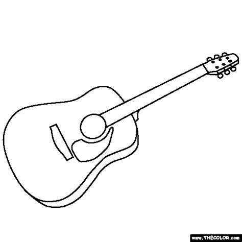 coloring page   guitar color   picture   guitar