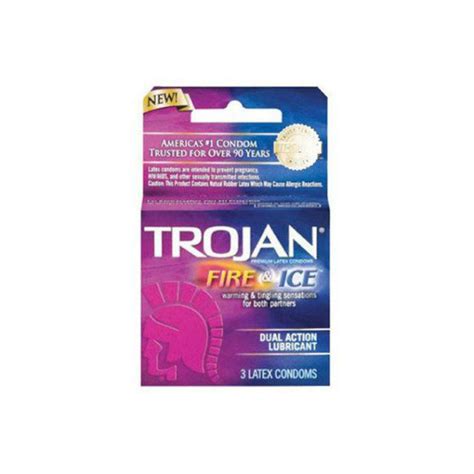 Trojan® Fire And Ice® Lubricated Condoms Fantasy Ts Nj