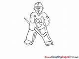 Coloring Pages Goalie Children Sheet Title sketch template